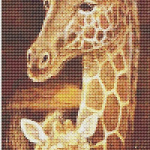 Set de creatie cu diamante ParNarZar, model girafe, maro, 40 x 105 cm - Img 6