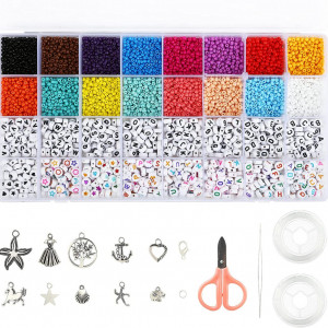 Set de creatie pentru bijuterii Naler, plastic/metal, multicolor, 26 x 13 cm - Img 1