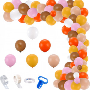Set de ghirlanda cu 100 de baloane Colmanda, multicolor, latex/plastic, 30 cm / 12,7 cm - Img 1
