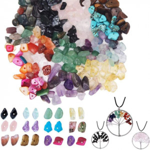 Set de margele pentru bijuterii Loscrew, cristal, multicolor - Img 3