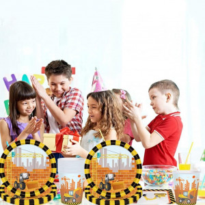 Set de masa animat pentru petrecere MEZHEN, hartie, multicolor, 10 persoane