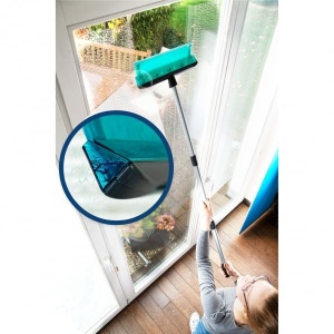 Set de stergator de geam cu racleta si tava Genius, turcoaz, 6 piese, Resigilat, Grad A - Img 2