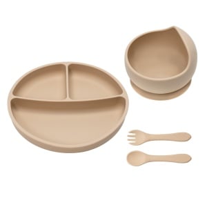 Set Diversificare, AppeKids, 100% Silicon, Basic - Bubble Beige - Img 3