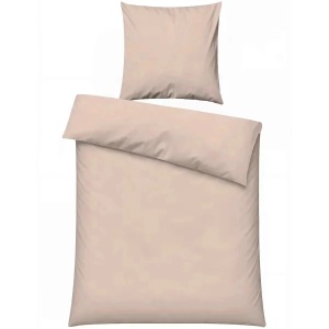 Set husa pilota + fata de perna, bumbac 100%, 135x200 cm + 80x80 cm, bej - Verificat A · Re-Bloom