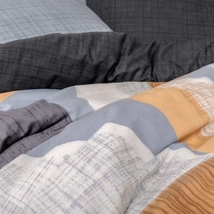 Set husa pilota + fata de perna, bumbac ranforce 100%, 155x220 cm + 80x80 cm, multicolor - Verificat A · Re-Bloom - Img 2