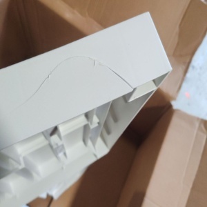 Set mobilier terasa/gradina Progarden, Lombok, 2 scaune 63x58x74 cm, masa 74x55x38 cm, alb, Resigilat, Grad B - Img 3