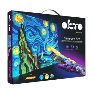 Set pictura 3D cu argila usoara, 30*40cm - Starry Night - Img 1