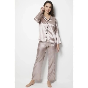 Set pijama dama, poliester 100%, marime S/M, mov - Verificat A · Re-Bloom