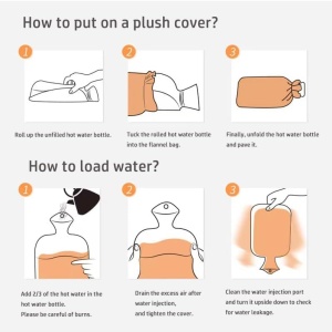 Set sticla cu husa pentru apa si o centura N/P, PVC/textil, roz, 1 L