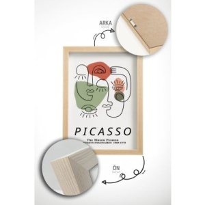 Set tablou decorativ Re-Bloom, 3 piese, lemn masiv/MDF, multicolor, 33 x 48 cm - Img 2