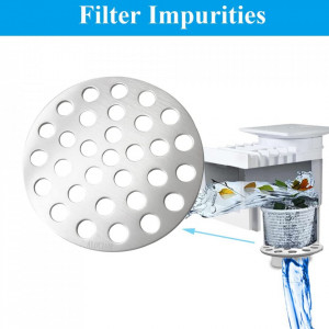 Sita pentru filtrul piscinei Alociam, aluminiu, argintiu, 15,2 x 0,42 cm - Img 6