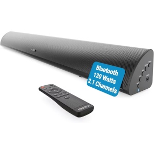Soundbar cu Subwoofer integrat, Majority, Snowdon, 2.1, Bluetooth, PC, Wireless, AUX, 120 W, negru, Resigilat, Grad A