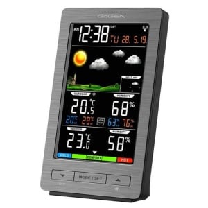 Statie meteo interior-exterior GoGEN ME 2930, senzor extern fara fir, LCD color - Img 1