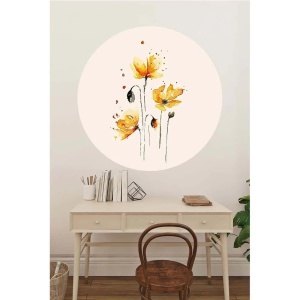 Sticker autoadeziv Re-Bloom, model floral, vinil, multicolor, 78 cm - Img 3