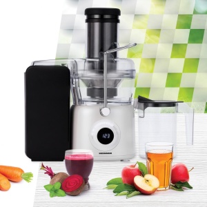 Storcator de fructe Heinner PearlWhite HSF-K1000DCWP, Putere 1000W, Motor DC, Viteza variabila, Recipient pulpa 1L, Filtru inox, Alb perlat - Img 5