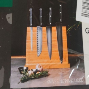 Suport magnetic pentru cutite, Dolce Mare, doua fete din bambus, XXL, 35 x 25x11 cm, Resigilat, Grad A - Img 6