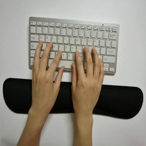 Suport pentru incheietura mainii la tastatura DongAi, spuma de memorie, negru, 43 x 8,5 cm 