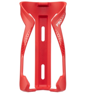 Suport sticla de apa pentru bicicleta Pro Bike Tool, metal/plastic, rosu, 7.6 x 7.6 x 15.2 cm