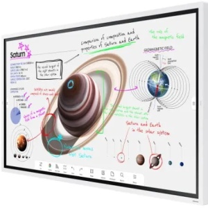 Tabla Interactiva Samsung Flip Pro 65" WM65B, Ultra HD (3840 x 2160), HDMI, DisplayPort, Wi-Fi, Touchscreen (Alb)