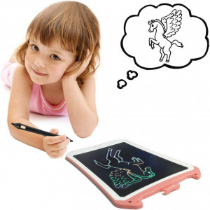 Tableta de desen pentru copii JRD &BS WINL, 8,5 inchi, roz/alb - Img 7