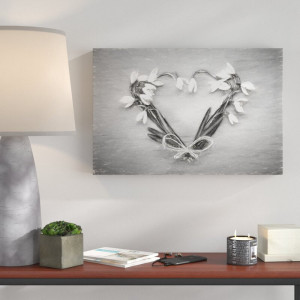 Tablou canvas Flower Heart , 40 x 60 cm - Img 3