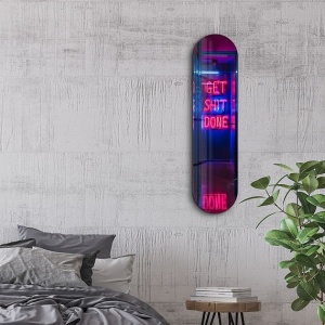 Tablou de perete Re-Bloom, sticla securizata, multicolor, 20 x 80 cm