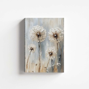 Tablou decorativ canvas model papadii, 45x70 cm, panza/lemn, multicolor - Verificat A · Re-Bloom