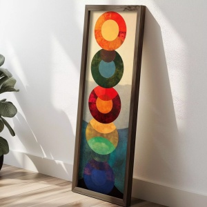 Tablou decorativ, MDF/lemn, 40x120 cm, format panoramic, multicolor - Verificat A · Re-Bloom - Img 3