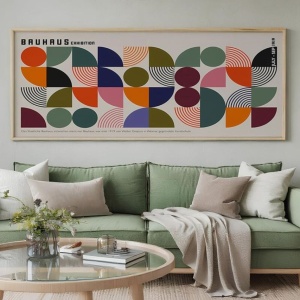 Tablou decorativ MDF/lemn masiv, 33x70 cm, MDF 2.7mm, cadru lemn masiv 2 cm, imprimare digitala, multicolor - Verificat A · Re-Bloom - Img 2