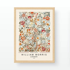 Tablou decorativ Re-Bloom, model floral, lemn, multicolor, 35 x 45 cm
