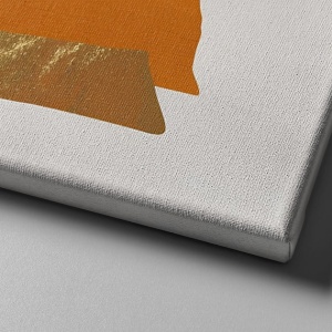 Tablou decorativ Re-Bloom, panza/lemn, multicolor, 50 x 70 cm - Img 2