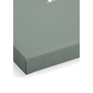 Tablou decorativ Re-Bloom, panza/lemn, verde/alb, 40 x 60 cm - Img 2