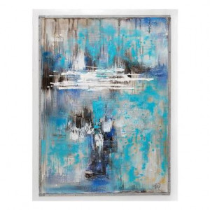 Tablou Modern II, acril, albastru, 90 x 120 cm