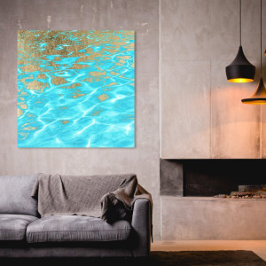 Tablou Oliver Gal 'Pristine Waters, 50,8 cm H x 50,8 cm W x 3,8 cm D