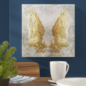 Tablou Remedy 'My Golden Wings' , 41 x 41 cm - Img 6