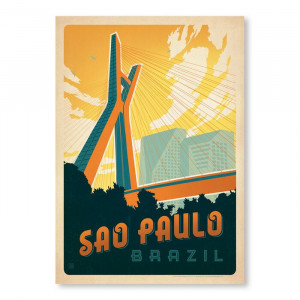 Tablou Sao Paolo de Joel Anderson, hartie, 61 x 46 cm - Img 1