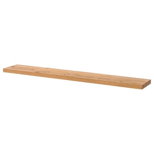 Tenabo raft de perete, 120x20x3 cm, MDF furnirut, max 5 kg, stejar noduros - Verificat A · Re-Bloom