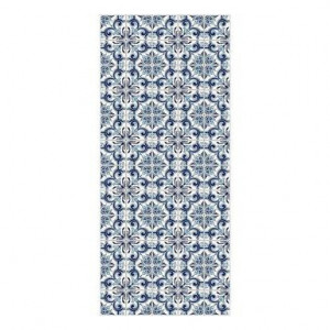Traversa Al Mare, textil, alb/albastru, 65 x 150 cm