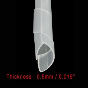 Tub pentru izolarea cablurilor YIOVVOM, polietilena, transparent, 0,5 mm x 17 m