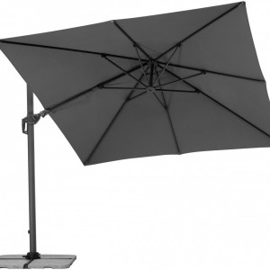 Umbrela de soare Rhodos Twist, antracit, 300 x 300 cm - Img 6
