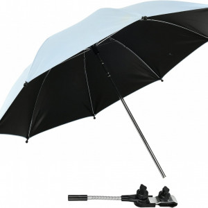 Umbrela pentru carucior TARRY CITY, poliester/otel, negru, 75 cm - Img 6