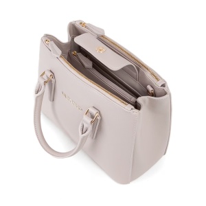 Valentino Bags, Geanta tote cu bareta ajustabila, Bej, Resigilat, Grad A - Img 4