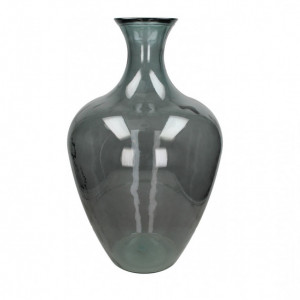 Vaza din sticlă, gri, 40 x 65 cm