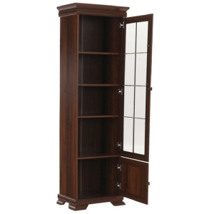 Vitrina living VMW1, 2 usi, 4 polite, Nuc, 58 x 40 x 193 cm - Img 3