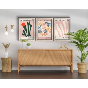 Wallxpert set 3 tablouri decorative cu rama, 3x38x53 cm, MDF 2.7mm, cadru lemn 22mm, multicolor - Verificat A · Re-Bloom - Img 4