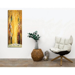 Wallxpert tablou decorativ canvas, 30x80 cm, 50% bumbac/50% poliester, imprimare digitala, cadru lemn 2x3 cm, multicolor - Verificat A · Re-Bloom - Img 4