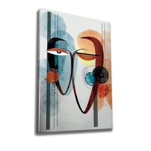 Wallxpert tablou decorativ canvas 50x70 cm, 50% bumbac/50% poliester, imprimare digitala, rama lemn 2x3 cm, multicolor - Verificat A · Re-Bloom