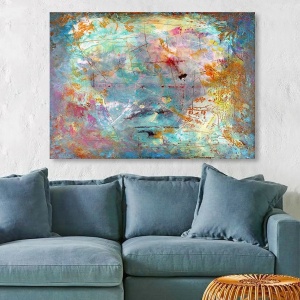 Wallxpert tablou decorativ canvas, 70x100 cm, panza 100%, cadru lemn 100% grosime 3 cm, multicolor - Verificat A · Re-Bloom - Img 2