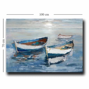 Wallxpert tablou decorativ canvas 70x100 cm, panza 100% grosime 2.8mm, rama lemn pin 100%, multicolor - Verificat A · Re-Bloom - Img 2
