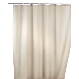 Wenko perdea dus 180x200 cm, poliester anti-mucegai, antibacteriana, rezistenta apa, 12 carlige incluse, bej - Verificat A · Re-Bloom